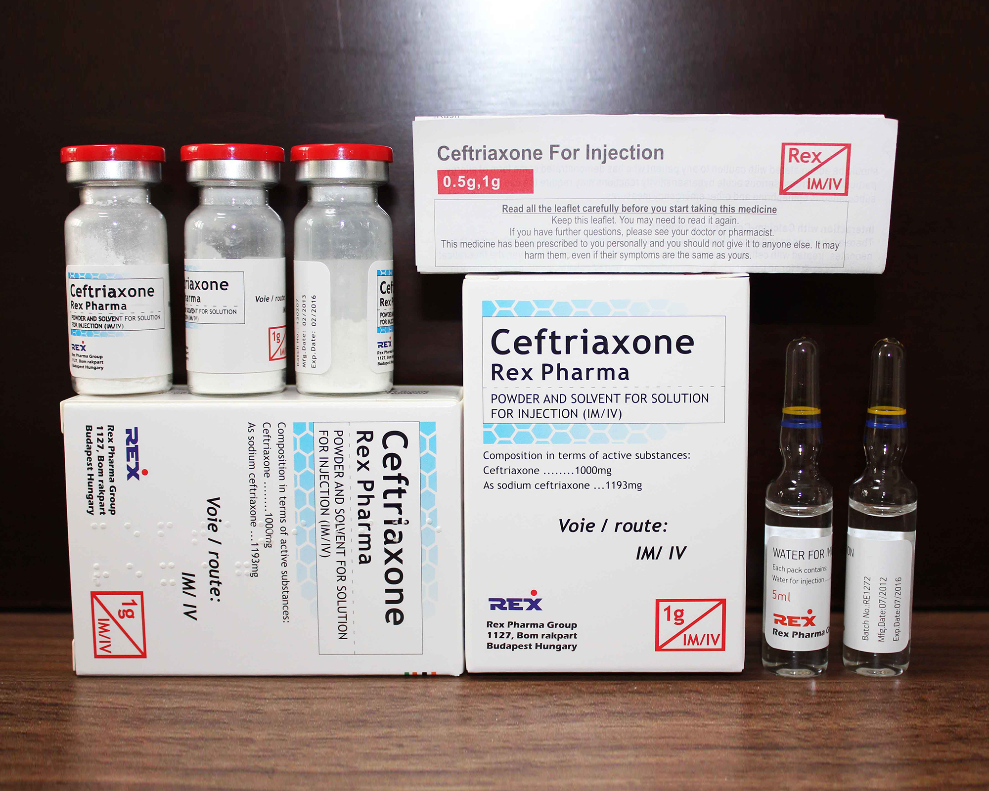 Ceftriaxone for injection